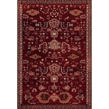 Art Carpet 9 X 12 Ft. Arabella Collection Oasis Woven Area Rug, Red 841864101880